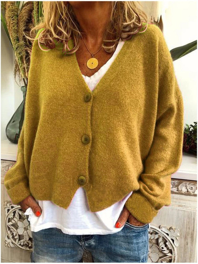Cardigan décontracté en tricot pour femme avec devant ouvert et fermeture boutonnée Berg-Feldt