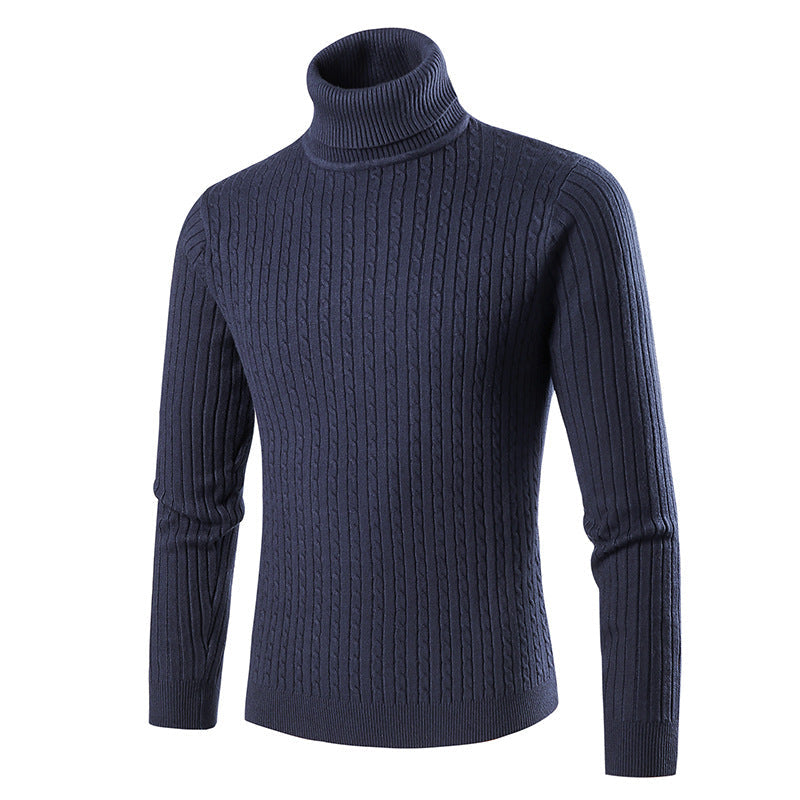Herren modischer Rollkragenpullover aus strukturiertem Strick Berg-Feldt