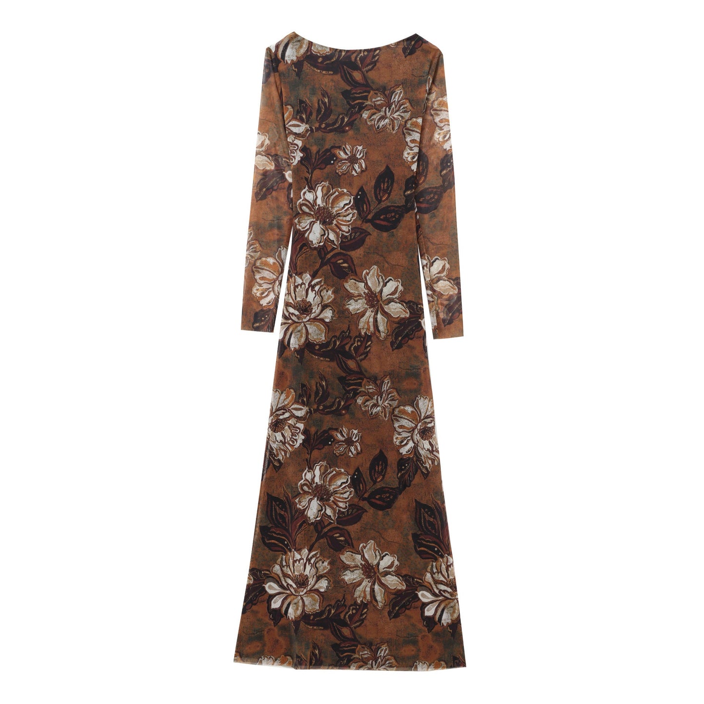 Robe longue à manches longues et imprimé floral Berg-feldt pour femme