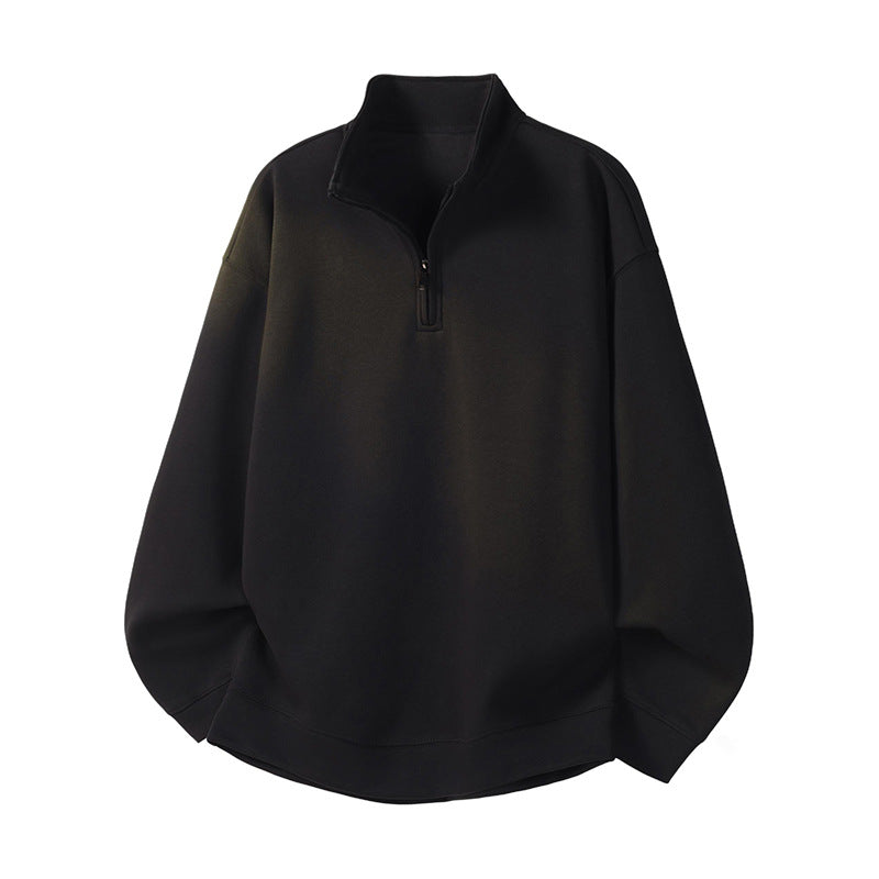Damen Oversized Fleecepullover mit halb offenem Kragen Berg-Feldt