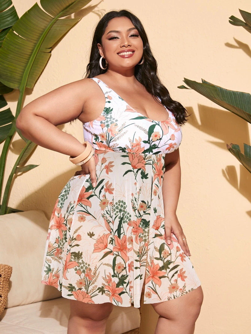 Robe de plage fleurie décontractée pour femme par berg-feldt
