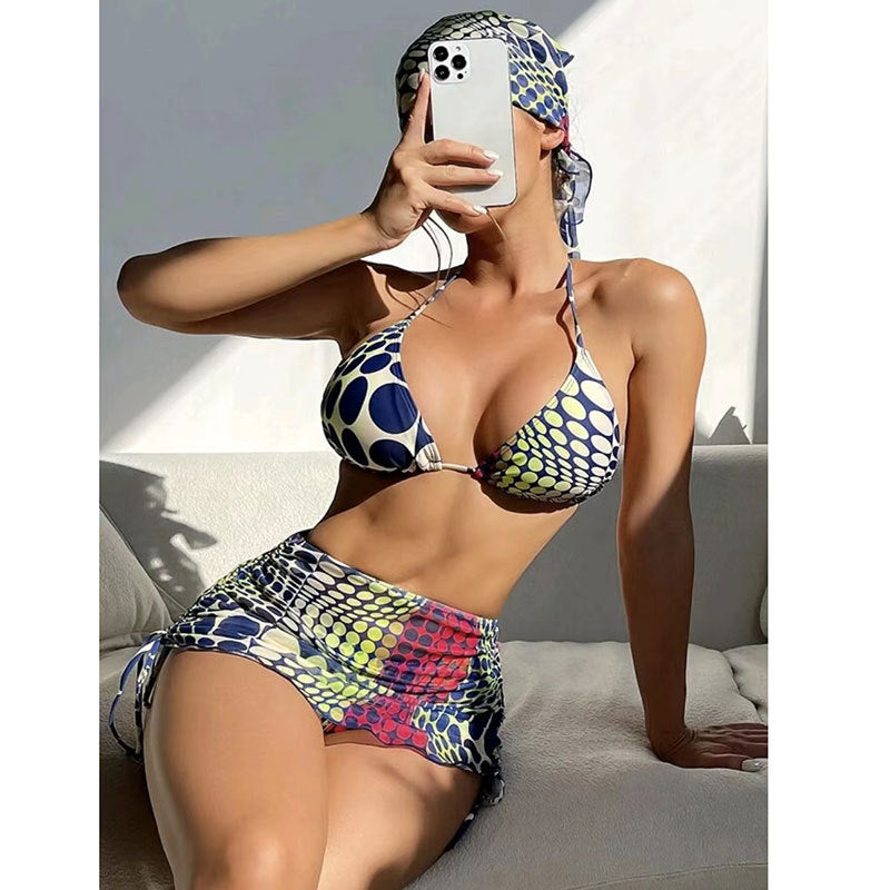 Ensemble de bikini pour femme avec jupe élastique et bretelles réglables, par berg-feldt