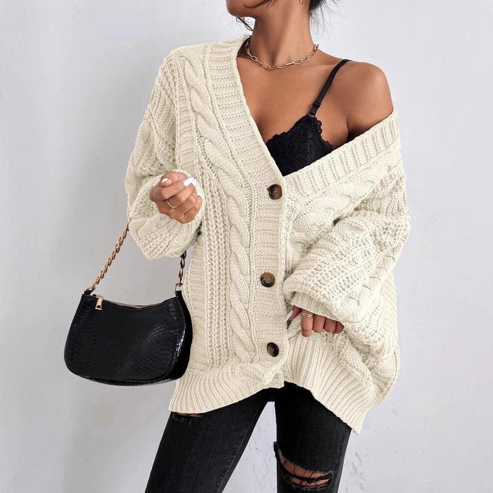 Cardigan épais en maille torsadée pour femme Berg-Feldt