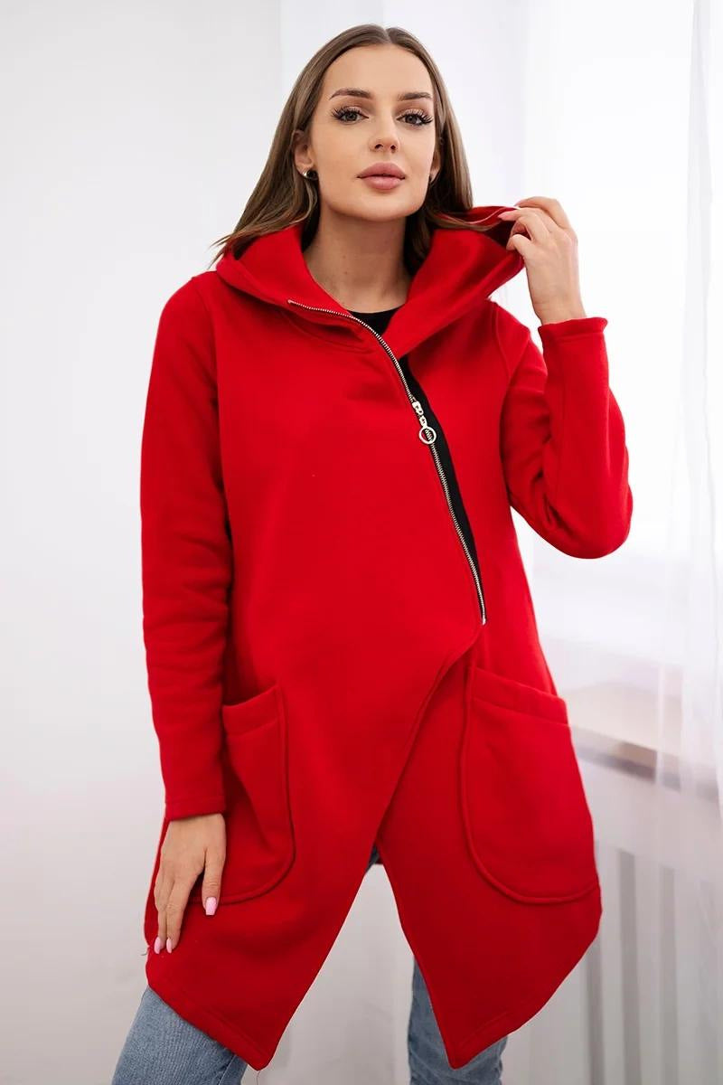 Berg-Feldt | Sweat à capuche zippé en polaire mi-longue
