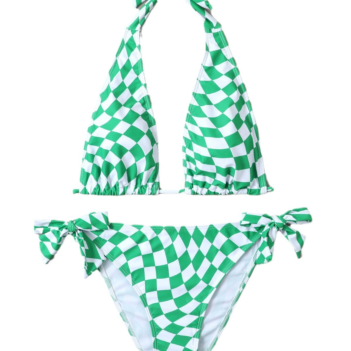 Ensemble bikini triangle à carreaux Berg-feldt pour femme