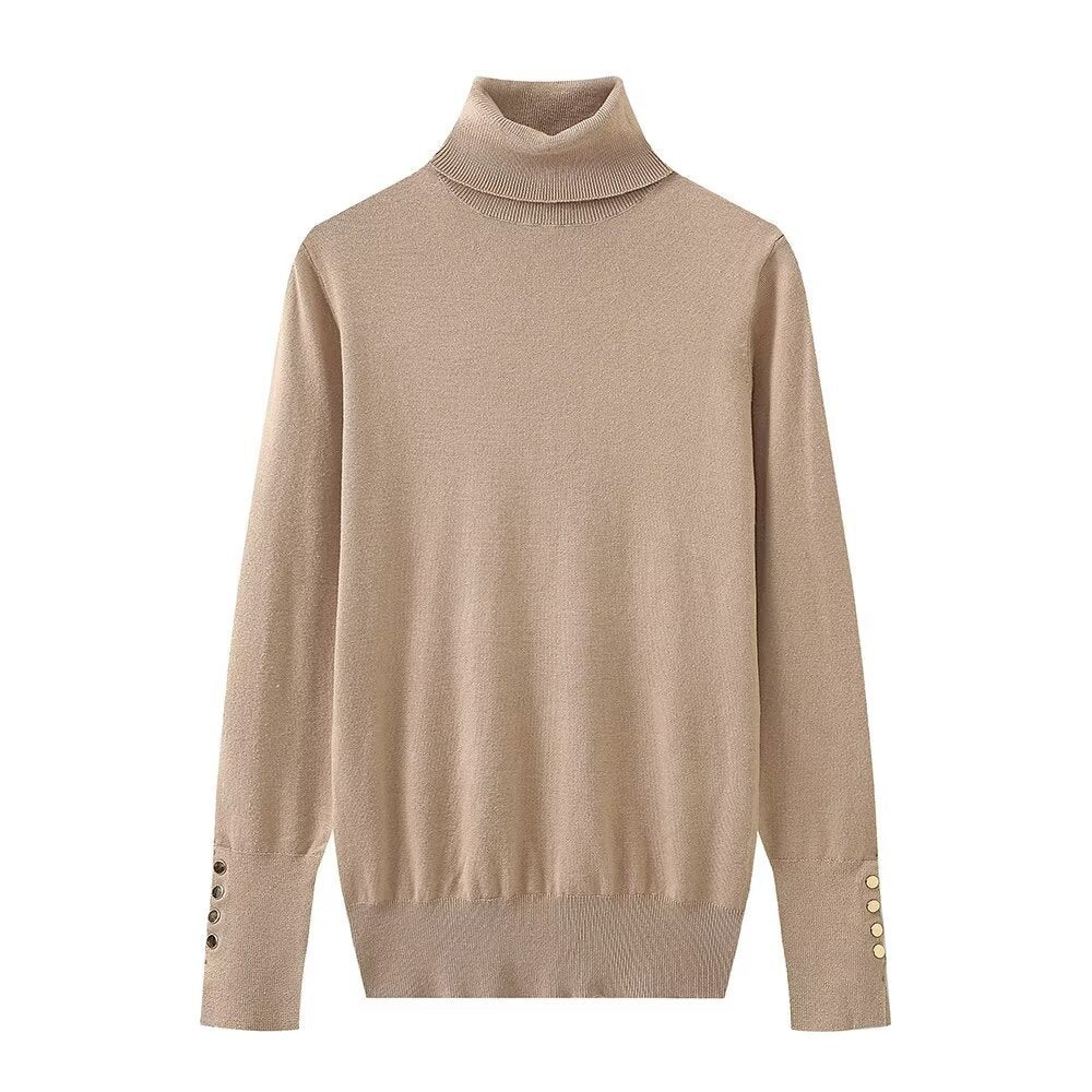 Pull col roulé boutonnée femme Berg-feldt