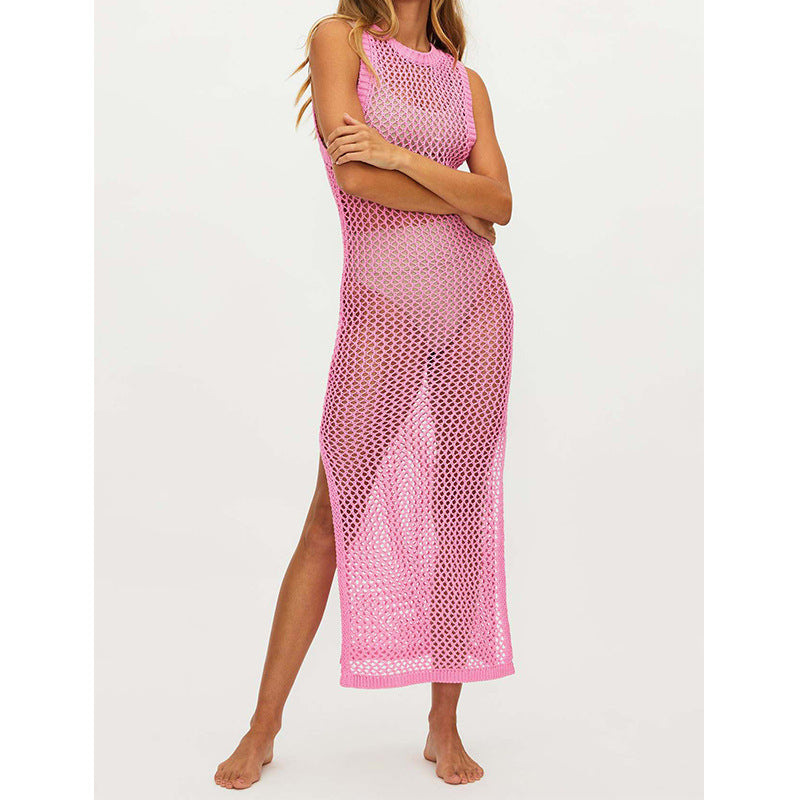 Sportliches Damen-Strandkleid mit hohem Schlitz von berg-feldt