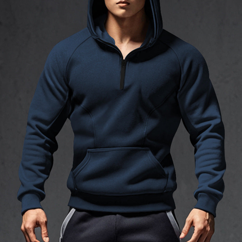 Sweat-shirt à capuche zippé pour homme avec poches pratiques Berg-Feldt
