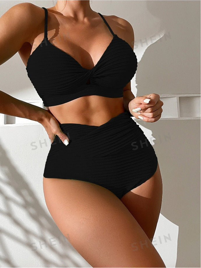 Berg-Feldt Bikini Deux Pièces Femme, taille haute et texturé