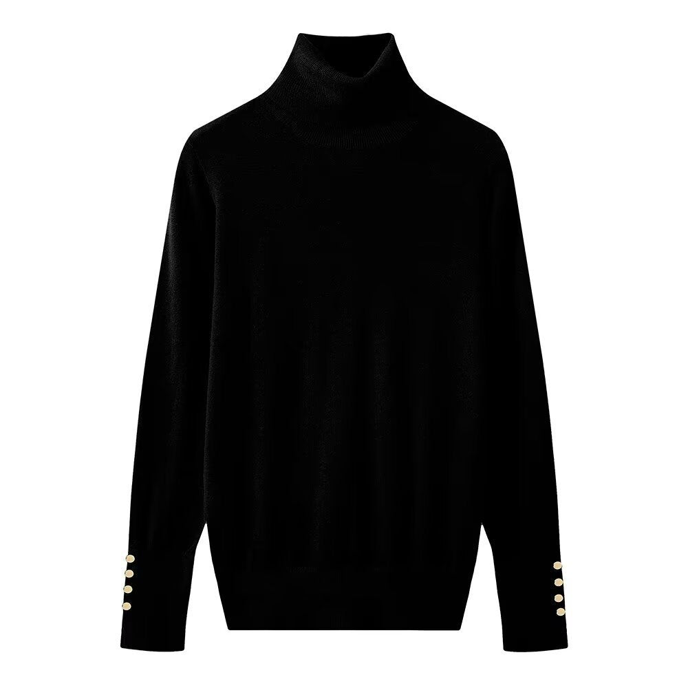 Pull col roulé boutonnée femme Berg-feldt