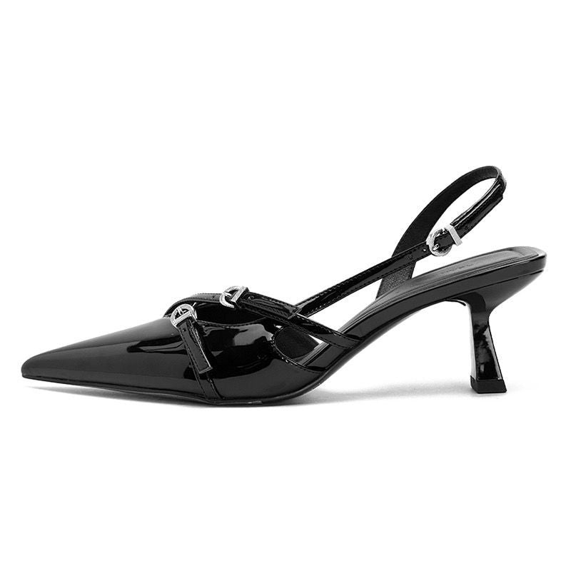 Élégantes escarpins slingback avec détail à boucle de berg-feldt pour femme
