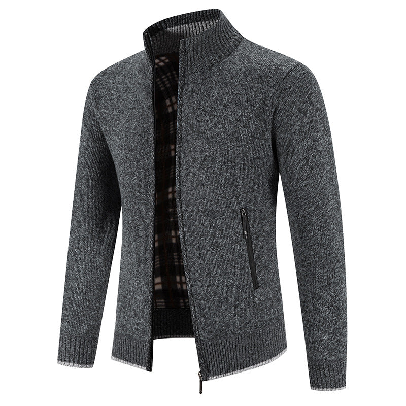 Cardigan homme à col montant avec poches zippées pratiques Berg-Feldt