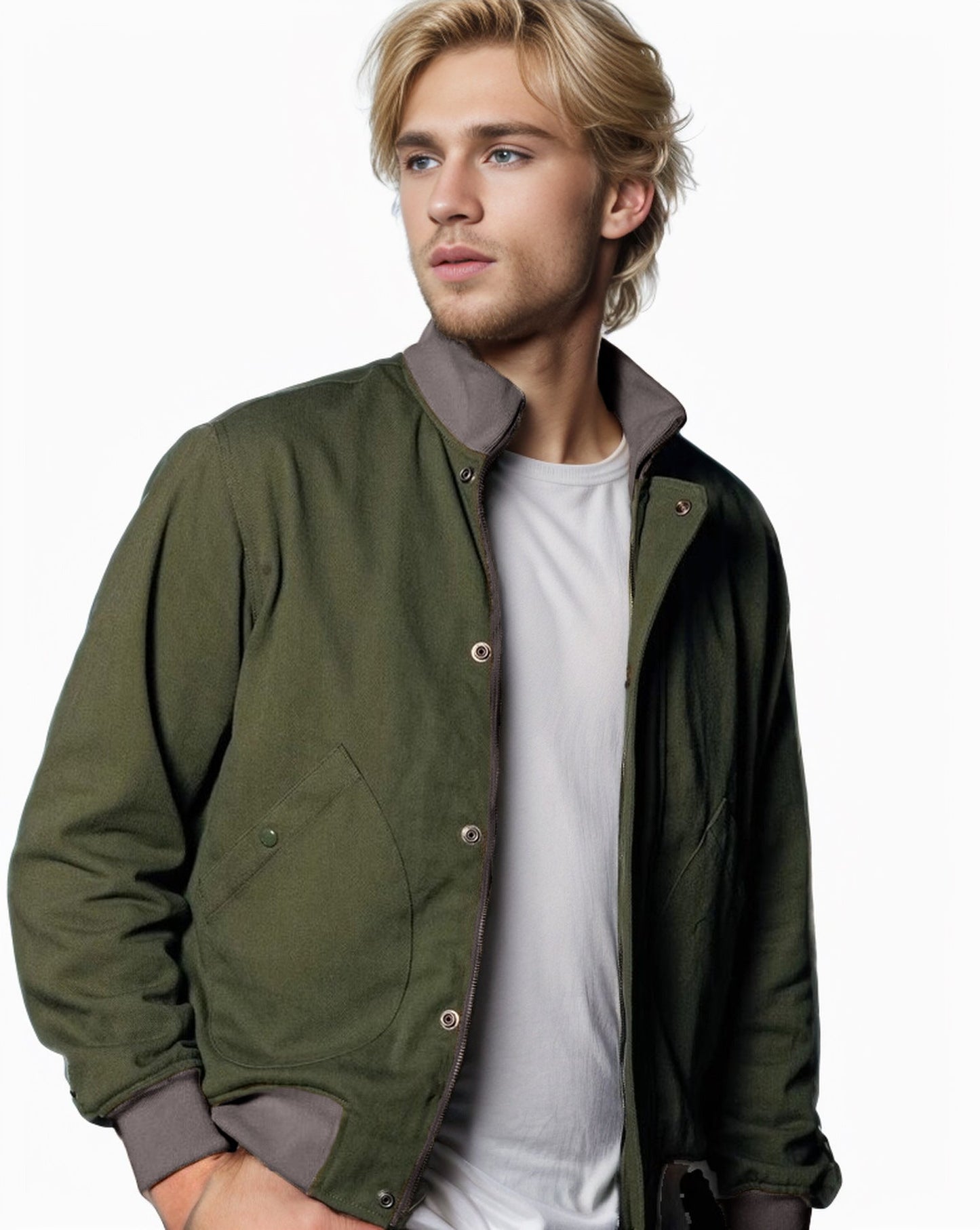 Veste mi-saison décontractée pour homme avec col haut et poches pratiques Berg-Feldt
