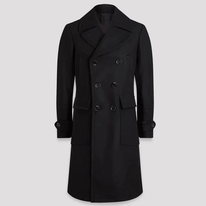 Herren eleganter Doppelt-Mantel mit praktischen Taschen und hochwertigem Futter Berg-Feldt