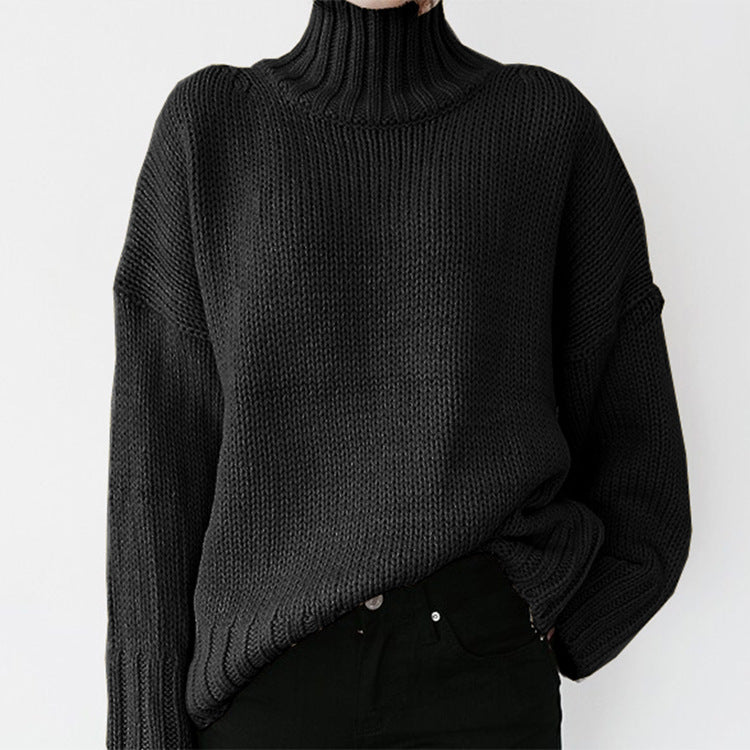 Women's chunky knit jumper with a high collar and a casual cut Berg-Feldt