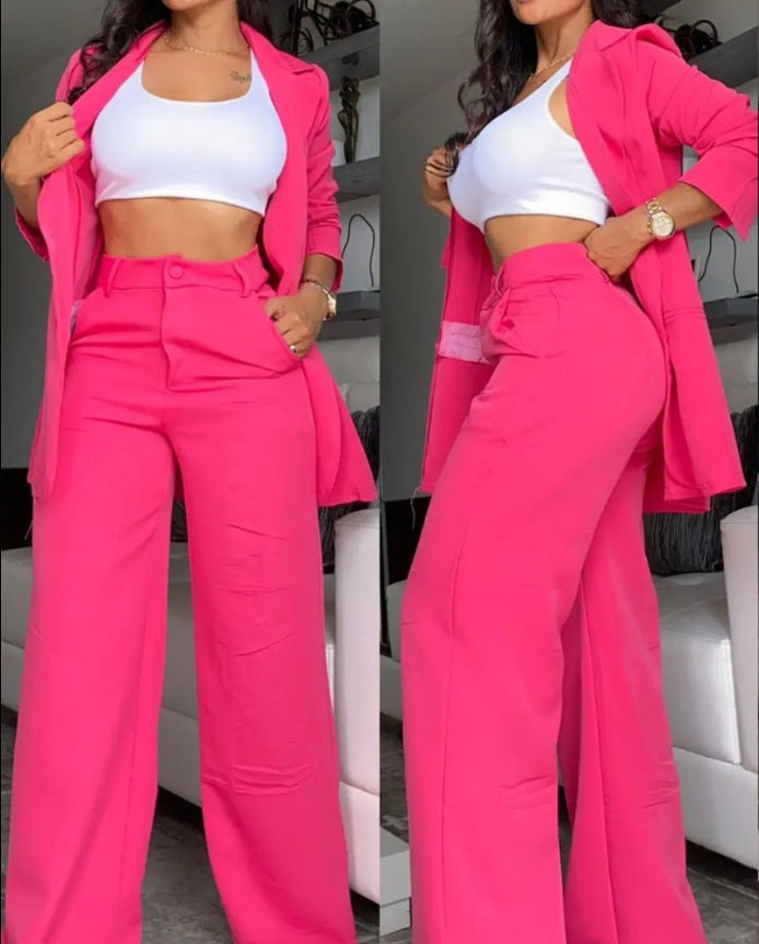 Ensemble blazer et pantalon élégant et aéré pour femmes Berg-Feldt