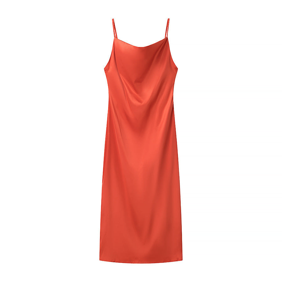 Chemise de nuit en satin drapée Berg-feldt pour femme