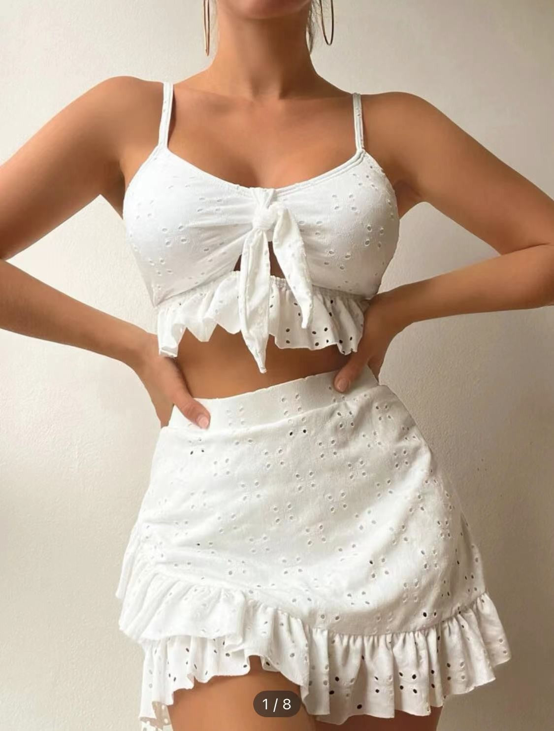 Ensemble crop top et jupe à volants Berg-Feldt pour femme