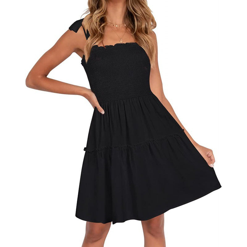 Sommerkleid für Damen: lässig, mit Rüschen und Spaghettiträgern von berg-feldt