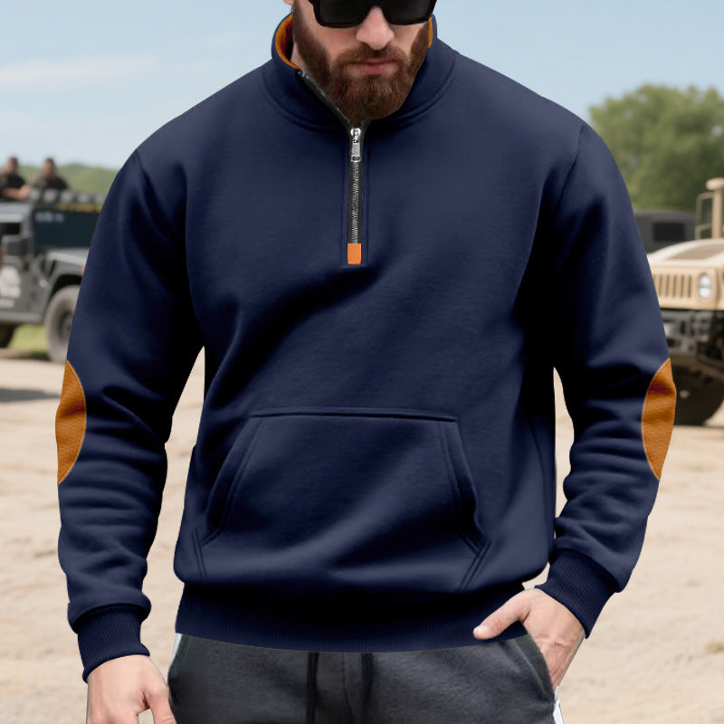 Hoodie homme avec col montant tendance et détails contrastants Berg-Feldt