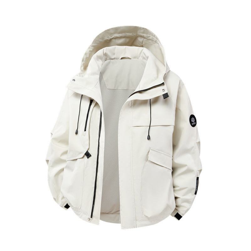 Herren technische Outdoor-Jacke mit Material und zahlreichen Reißverschlusstaschen Berg-Feldt