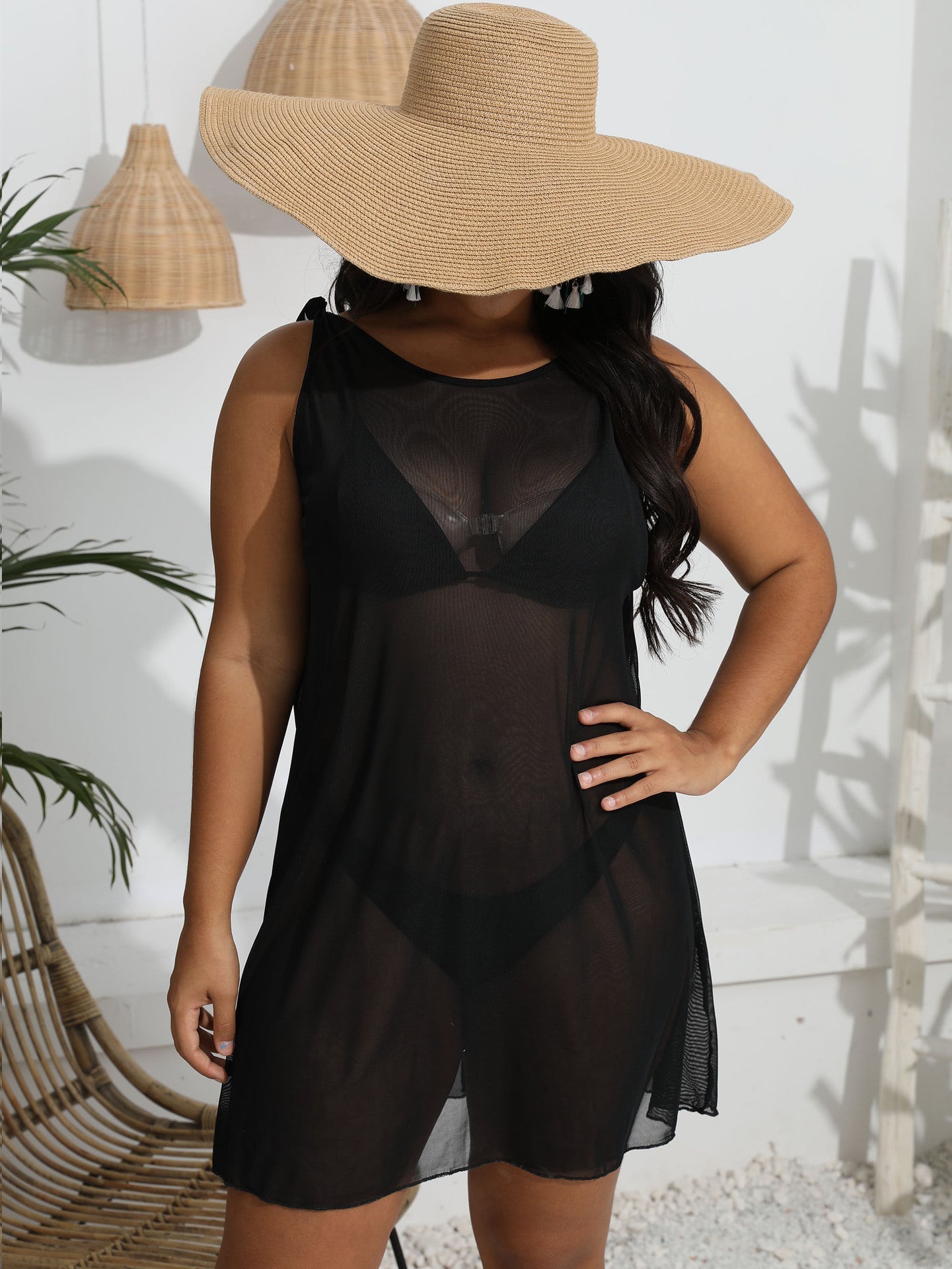 Cache-maillot de plage transparent Berg-Feldt pour femme