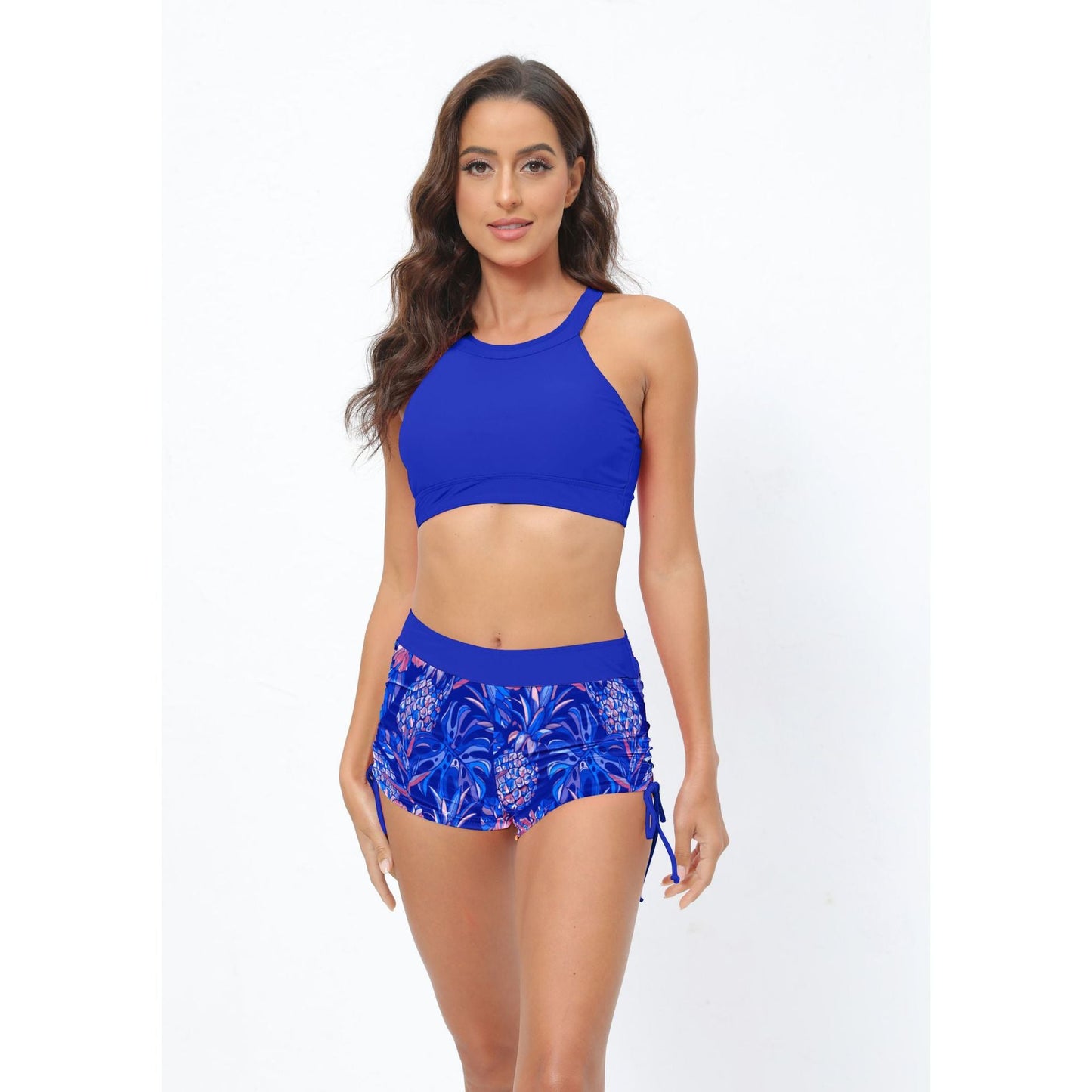 Sportlicher Damen-Bikini mit Cropped Top und Shorts von berg-feldt