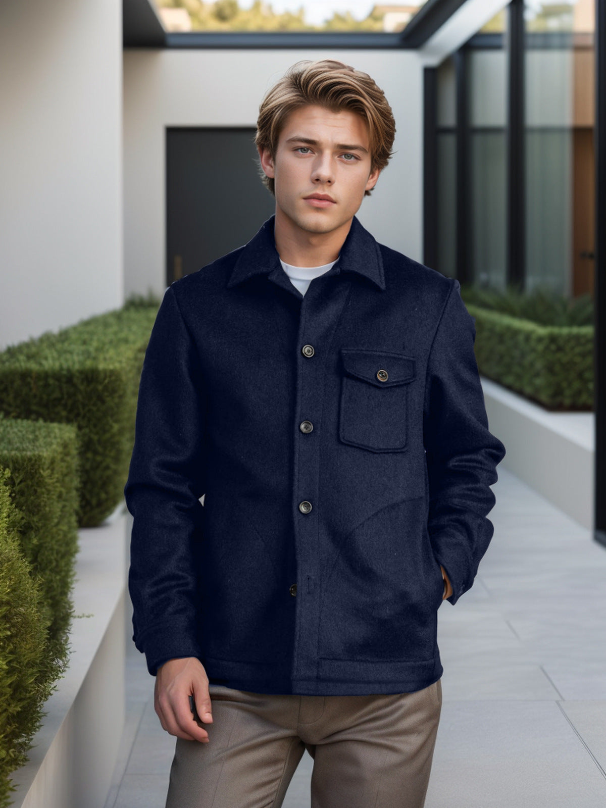 Veste bouclée élégante pour hommes avec poches pratiques Berg-Feldt