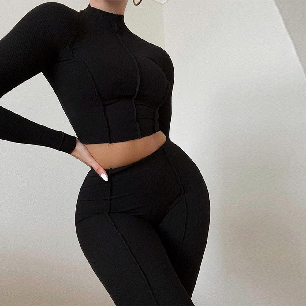 Ensemble crop-top et legging de sport pour femme de berg-feldt