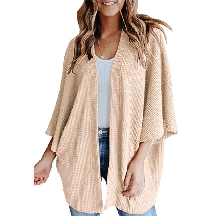 Cardigan décontracté en tricot gaufré pour femme Berg-Feldt