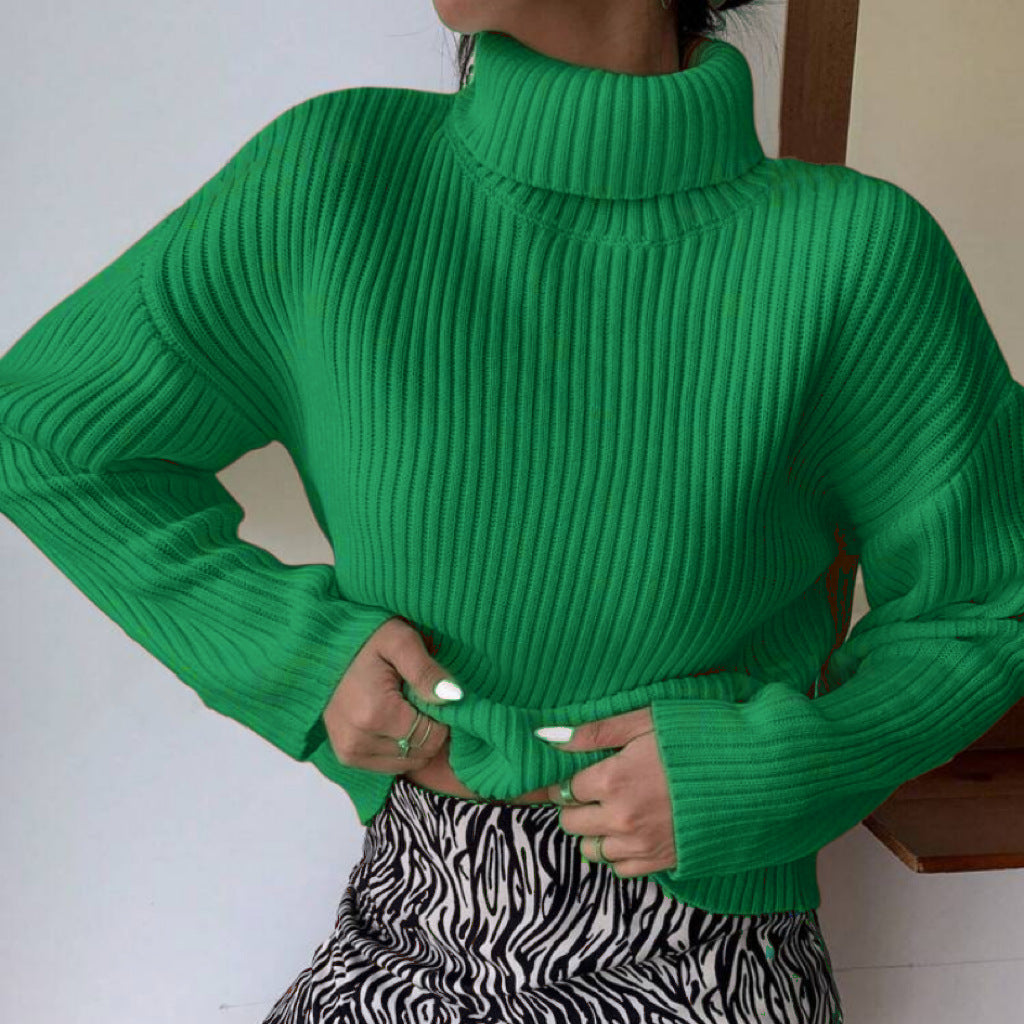 Femme Pull col roulé de qualité supérieure en tricot côtelé structuré Berg-Feldt