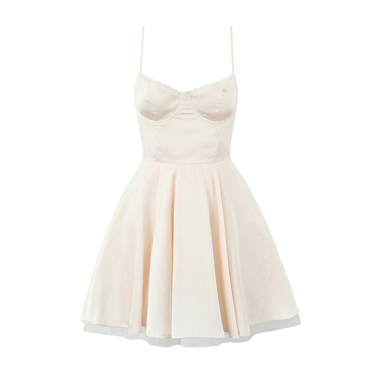 Robe évasée pour femme avec encolure en dentelle et bretelles réglables Berg-Feldt