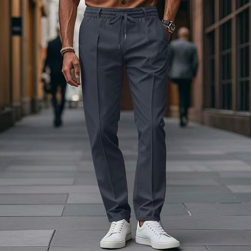 Pantalon décontracté élégant pour hommes avec taille élastique et poches latérales Berg-Feldt