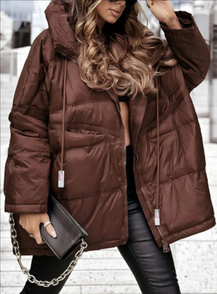 Damen Oversized Steppjacke mit praktischen Taschen und hohem Kragen Berg-Feldt