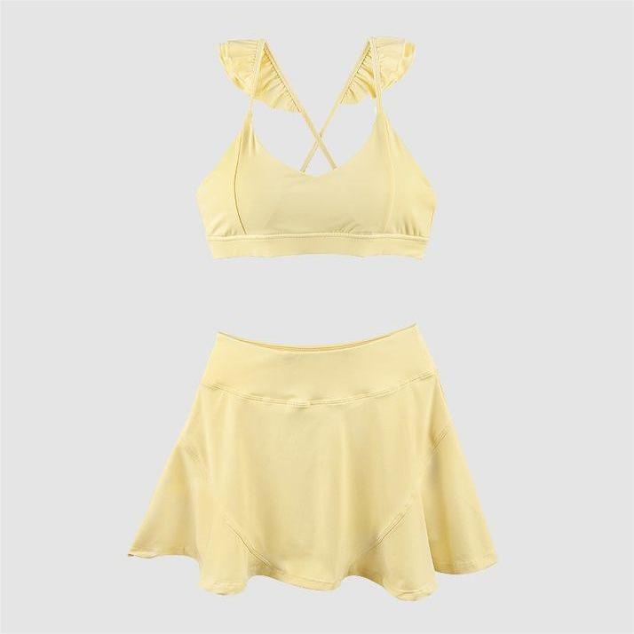 Ensemble soutien-gorge de sport et jupe pour femmes de berg-feldt