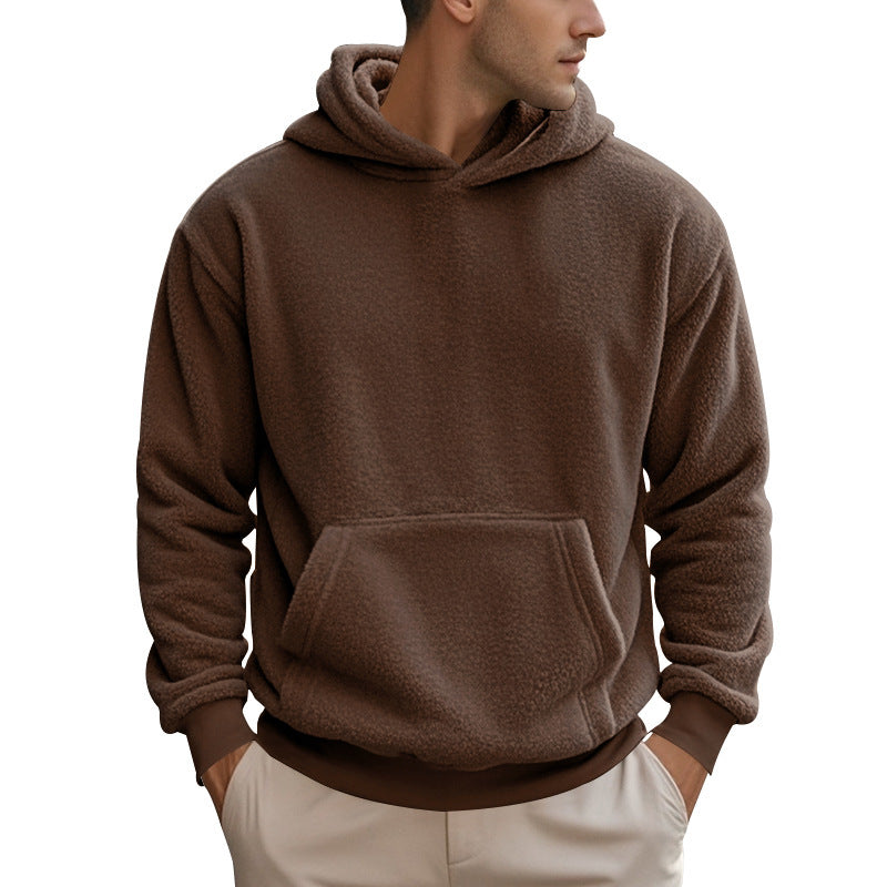 Herren Fleece Hoodie mit Kängurutasche und modernem Schnitt Berg-Feldt