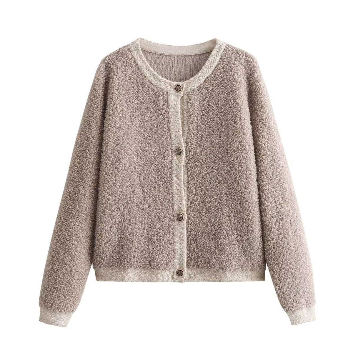 Women's Plush Fleece Button-Front Jacket by berg-feldt