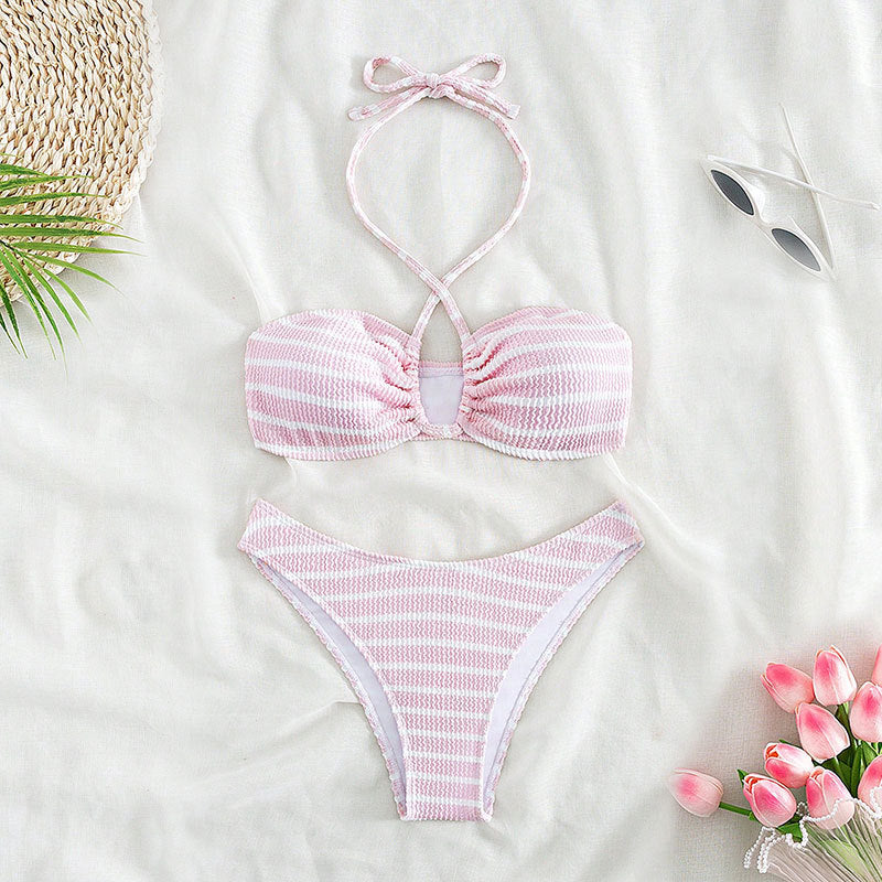 Ensemble bikini pour femme avec top croisé et coupe haute Berg-feldt