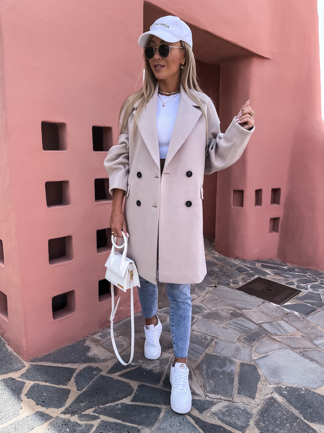 Manteau élégant et structuré pour femme au design double Berg-Feldt