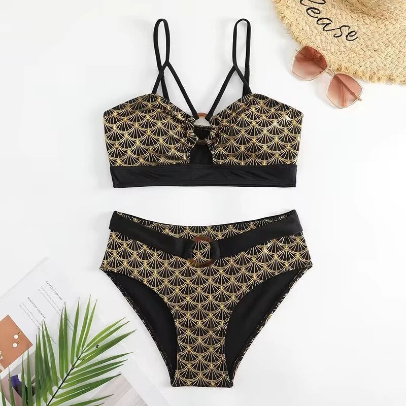 Ensemble de bikini pour femme avec soutien-gorge triangle échancré berg-feldt