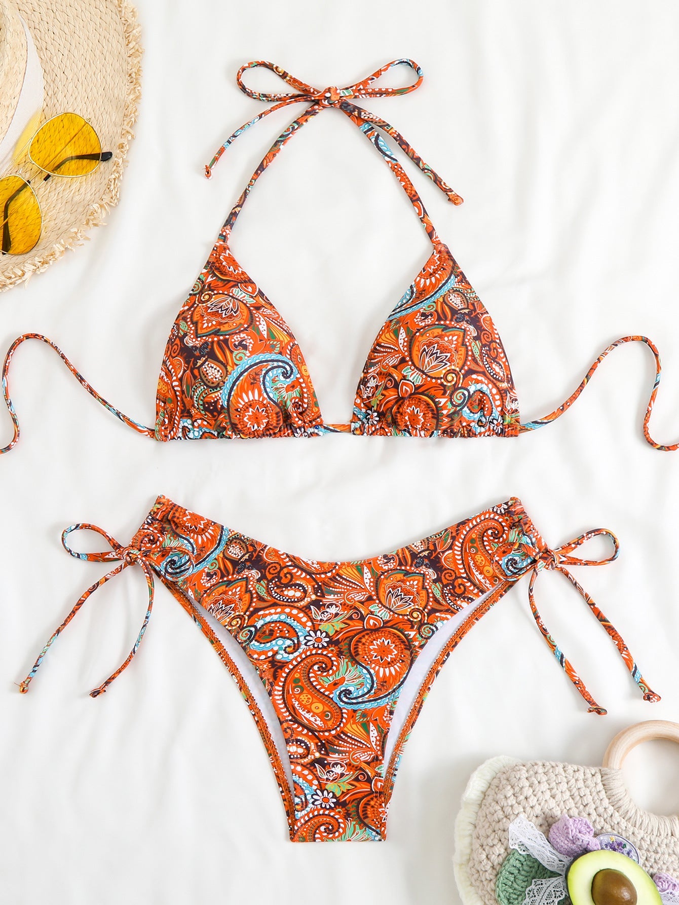 Ensemble de bikini triangle bohème pour femmes berg-feldt