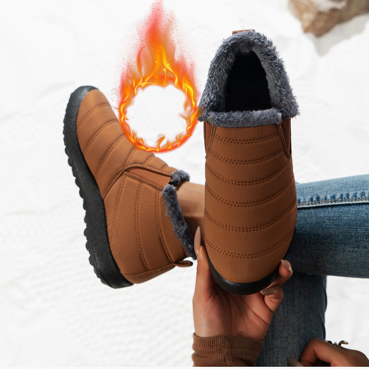 Bottes d'hiver confortables pour femmes avec doublure douillette et semelle antidérapante Berg-Feldt
