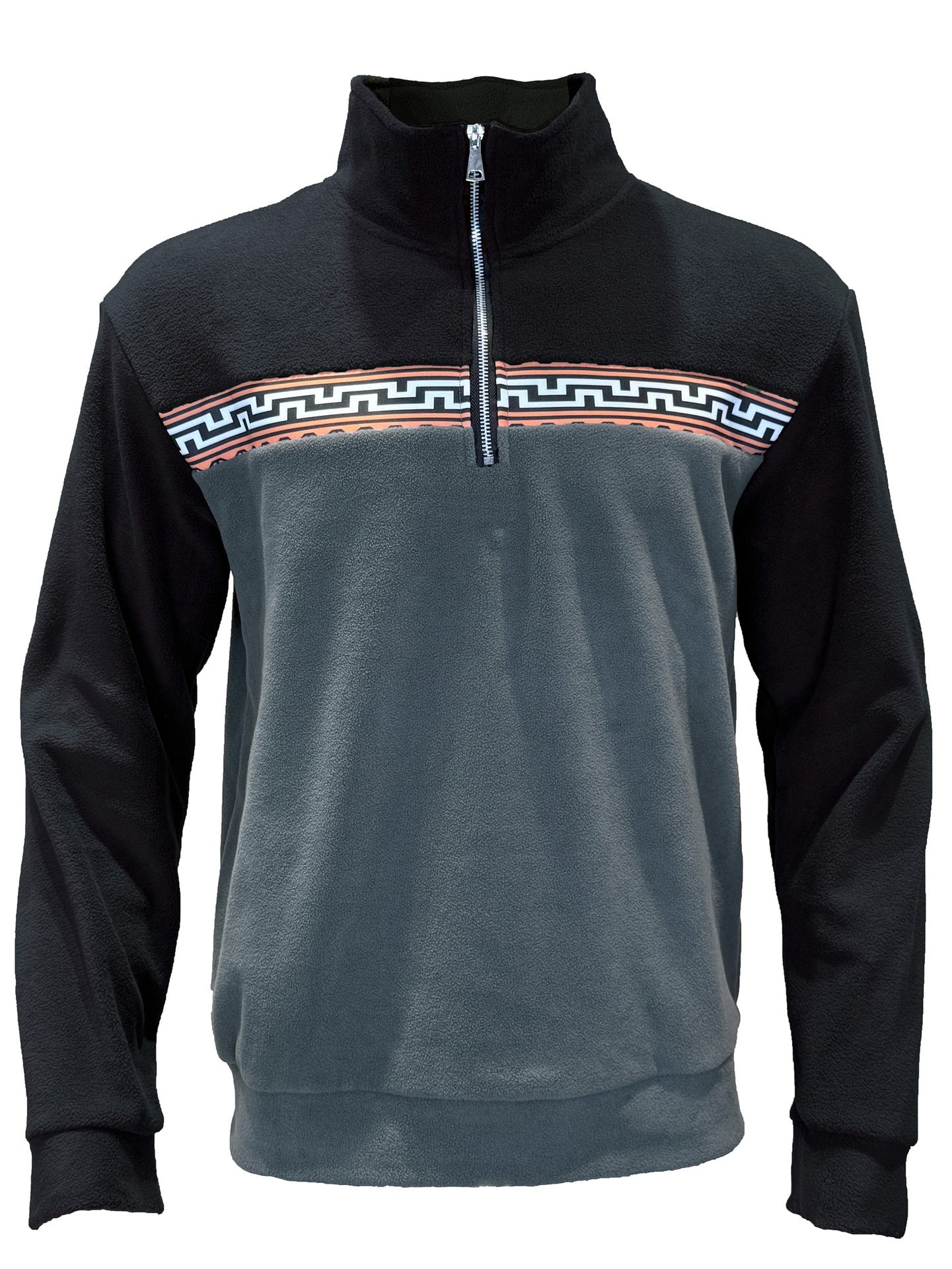 Polaire homme avec col montant élégant et motif contrastant Berg-Feldt