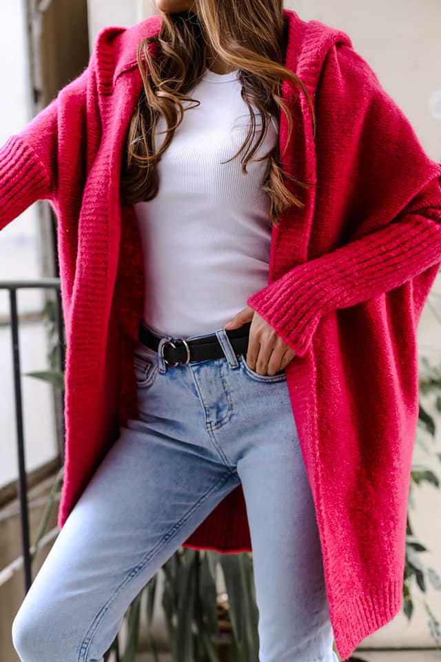 Gilet douillet tricoté à capuche pour femme Berg-Feldt