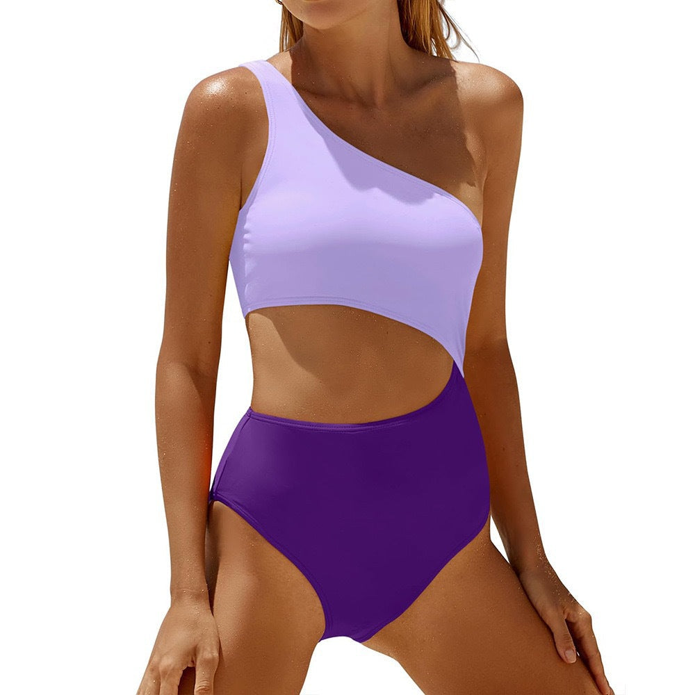 Maillot de bain berg-feldt pour femme, découpe latérale, une pièce