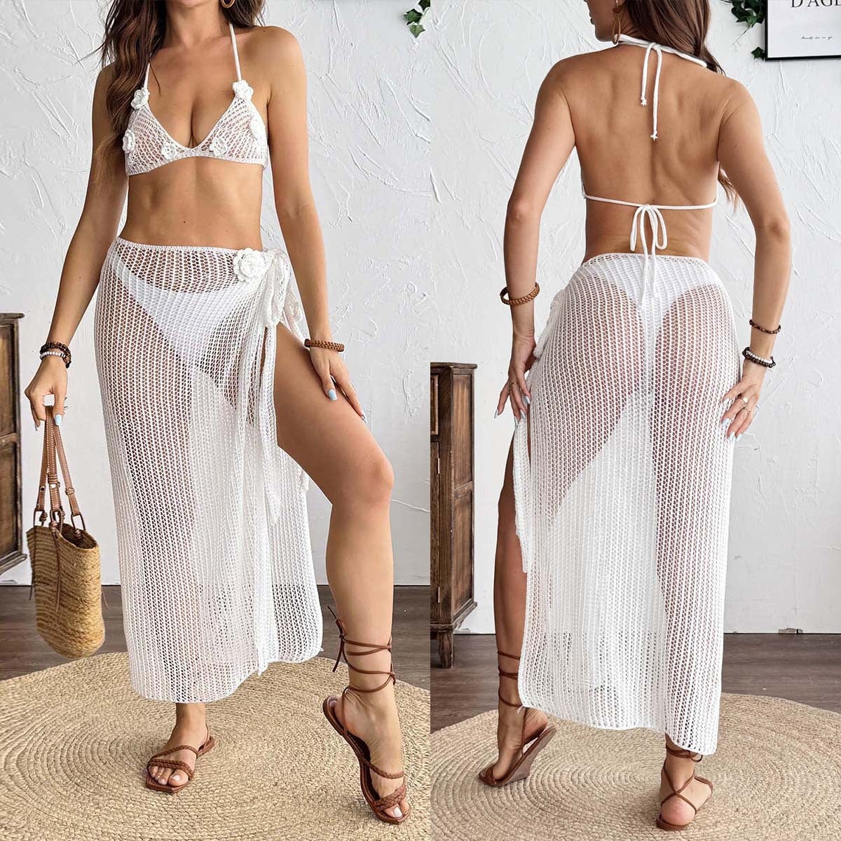 Strand-geeignetes Häkel-Bikiniset mit dazu passendem Cover-Up von berg-feldt
 - berg-feldt