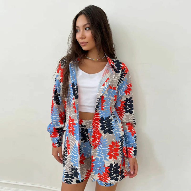 Ensemble top et short pour femme avec imprimé floral fantaisie par berg-feldt