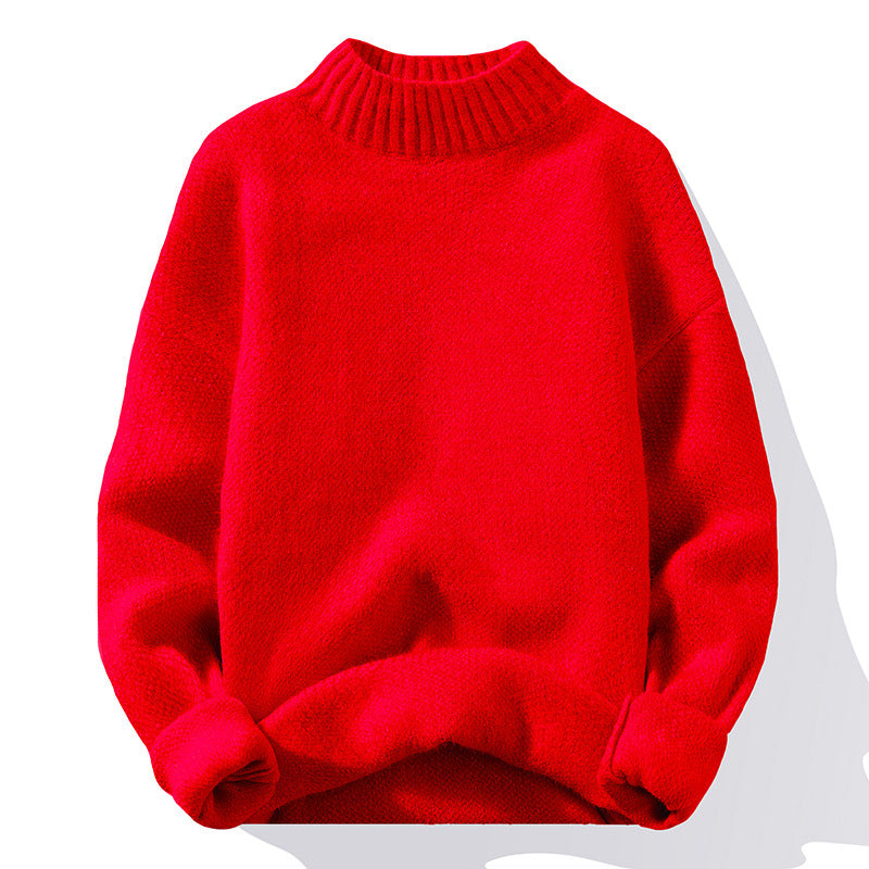Pull en maille côtelée pour femme, col montant et coupe décontractée Berg-Feldt