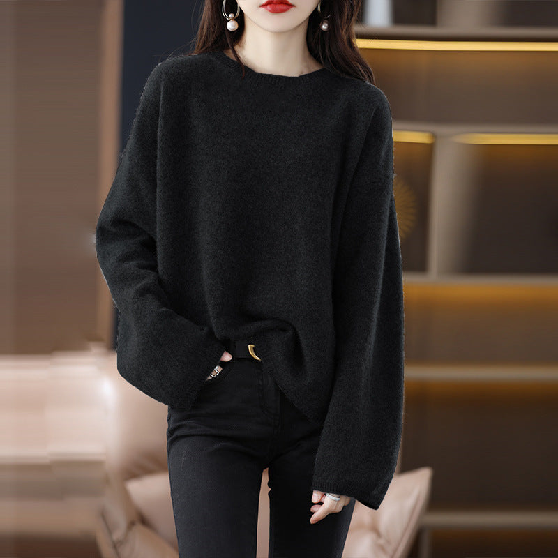 Pull en maille oversize pour femme, coupe ample et manches longues Berg-Feldt