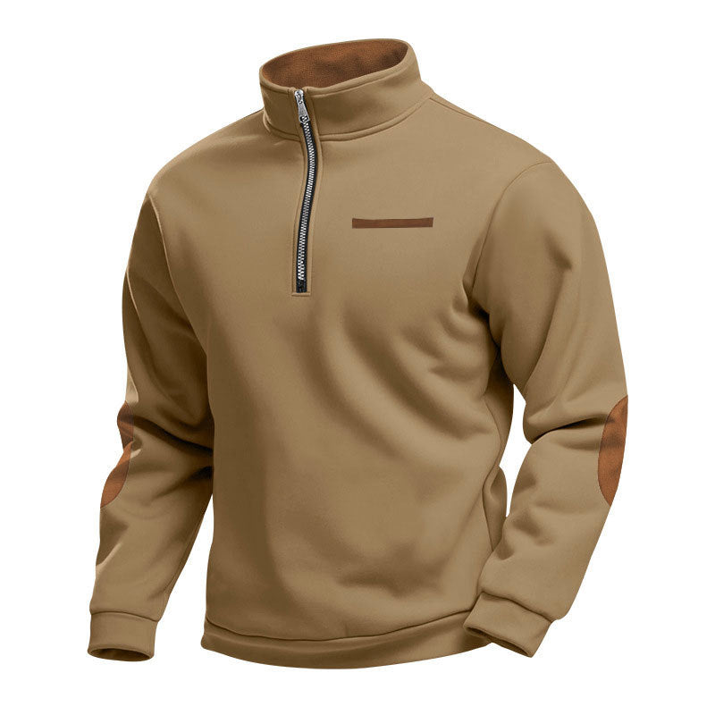 Sweatshirt col montant zippé de qualité supérieure pour homme Berg-Feldt